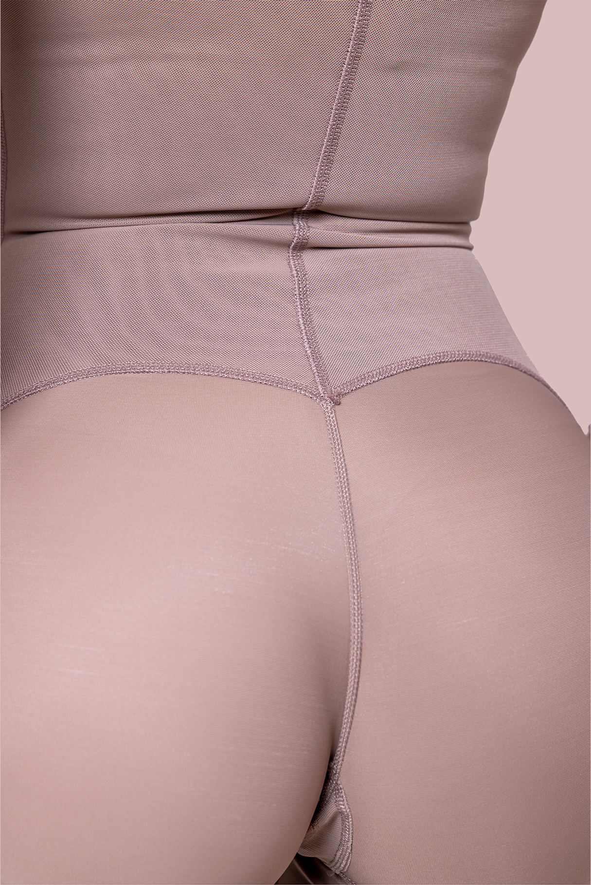 Knee-length full-body compression garment